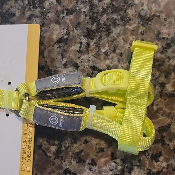 LED Rechargeable Light Up Dog Harness Small Vibrant Yellow new w tags boots & ba - Picture 5 of 9